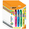 Bic Brite Liner® Grip Tank Highlighter, Chisel Tip, 4 Colors, PK24 BLMGP41ASST